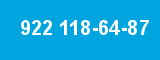 922 118-64-87 922 118-64-87